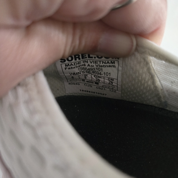 Sorel Kinetic Impact Lace-Up Chunky Sneaker White Eraser Pink Size 8 - Picture 7 of 7